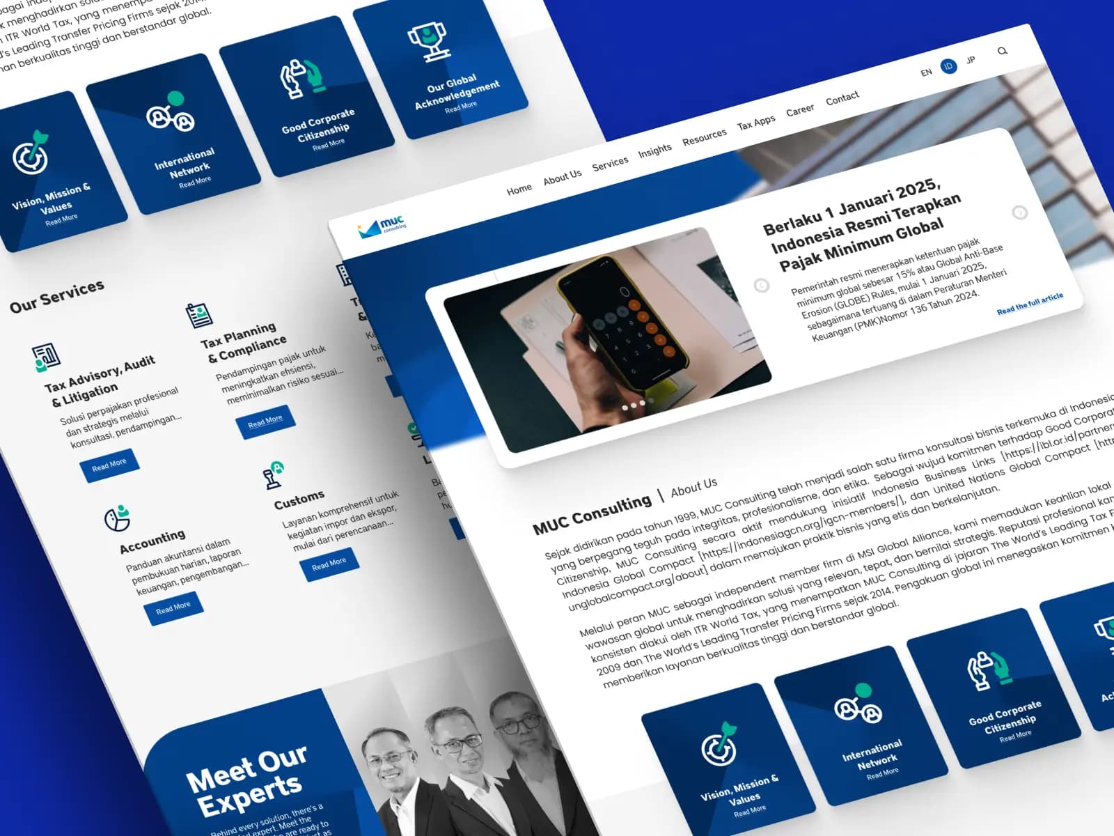 MUC Consulting Website cover